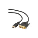 Gembird HDMI–DVI-D kaabel (Single Link) HDMI 19pin isane DVI 18+1pin isane HDMI–DVI-D 0,5 m