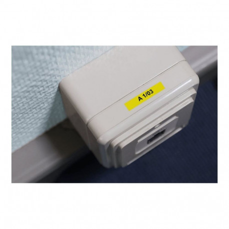 Brother | TZe-611 Laminated Tape | Black on Yellow | TZe | 8 m | 6 cm