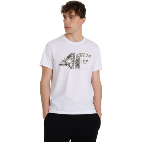 Koszulka męska 4F M3132 biała 4FWAW25TTSHM3132 10S L