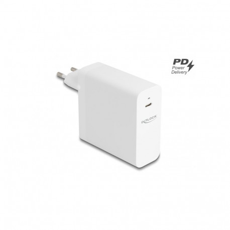 USB laadija 1 x USB-C PD, 100 - 240V > 5V - 20V, 3A, 140W, GaN, valge