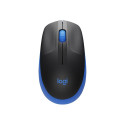 LOGITECH M190 Mouse optical 3 buttons wireless USB wireless receiver blue