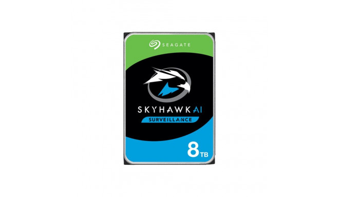 SEAGATE Surveillance AI Skyhawk 8TB HDD SATA 6Gb/s 256MB vahemälu 8,9cm 3,5-tolline