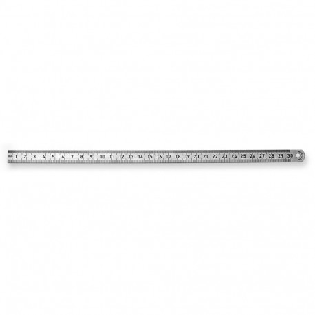 Ruler 200x13x0,3mm stainless narrow type 497