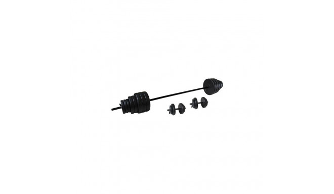Tunturi Vinyl Barbell/Dumbbell Set,50Kg