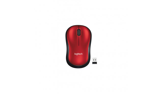 Logitech Wireless Mouse M185  RED (Nedaudz boj. iepak.)