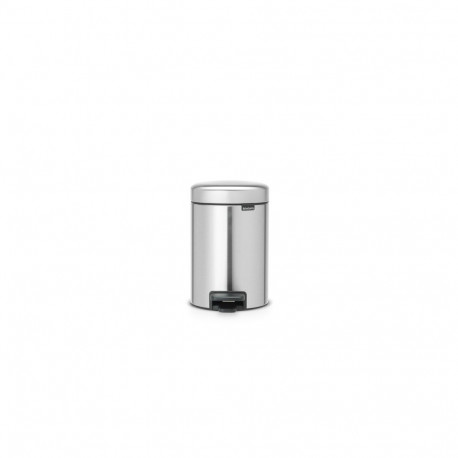 BRABANTIA atkritumu tvertne ar pedāli NewIcon  3L  Matt Steel Fingerprint Proof 112164