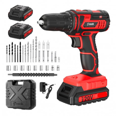 Power Tool - CASALS CID2051BCA 20V Cordless Hammer Drill/Driver 1/2" Chuck