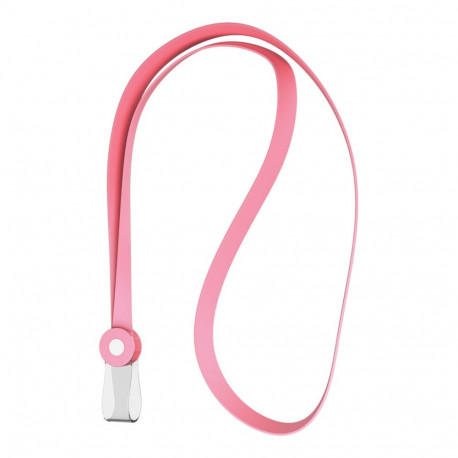 Silicon ID card lanyard ErichKrause 40 cm, pink, in bag