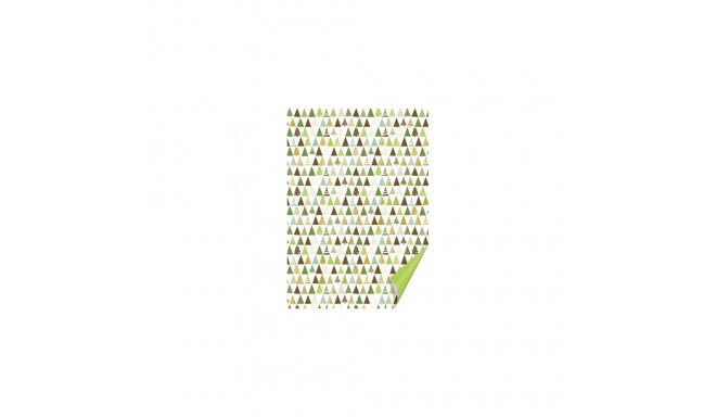 Käsitöökartong 50x70cm 300g Kuused, roheline/kuldne, Heyda