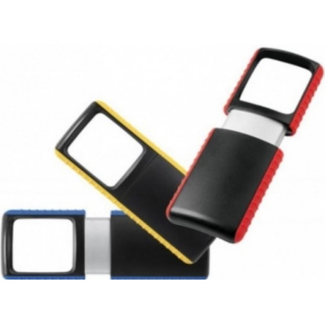 Luup Wedo Rectangle, 3x suurendus, LED-valgustusega, sinine