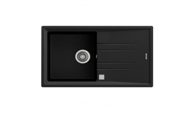Sink with One Basin Teka STONE 50BTG Black