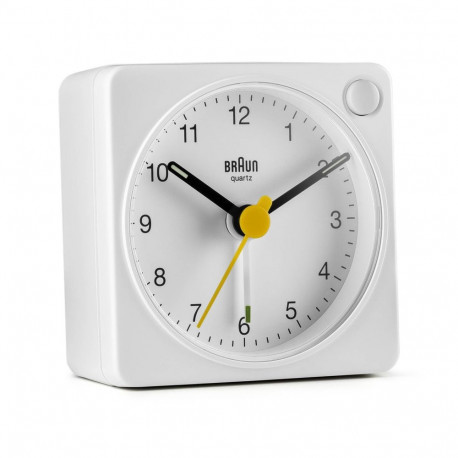 Braun BC 02 XW quartz alarm white with light switch