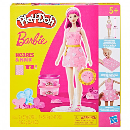PLAY-DOH BARBIE mängukomplekt Südamed ja juuksed