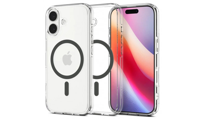 SPIGEN case ULTRA HYBRID MAG compatible with MagSafe for IPHONE 17 clear graphite
