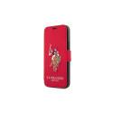 US Polo USFLBKP12LPUGFLRE iPhone 12 Pro Max 6,7" czerwony/red book Polo Embroidery Collection