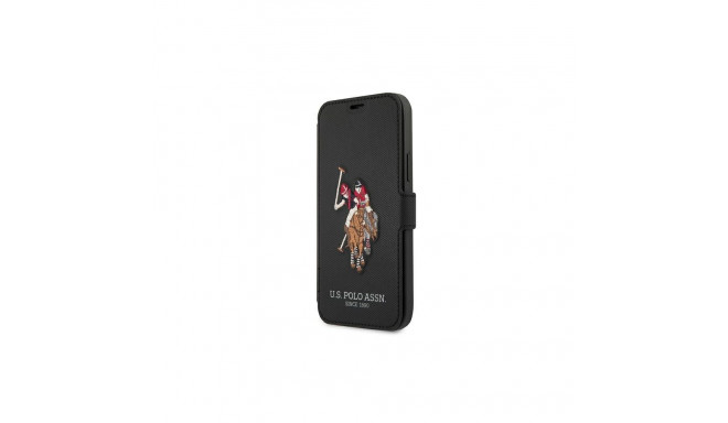 US Polo USFLBKP12MPUGFLBK iPhone 12/12 Pro 6,1" czarny/black book Polo Embroidery Collection