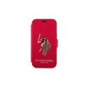 US Polo USFLBKP12LPUGFLRE iPhone 12 Pro Max 6,7" czerwony/red book Polo Embroidery Collection