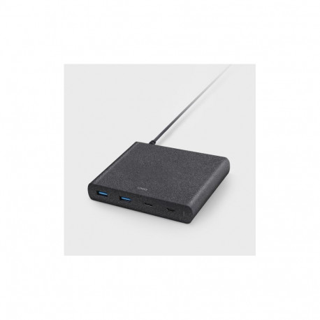 HUB Uniq Surge LITHOS Collective 90W 2xUSB-A QC 3.0 / 2xUSB-C PD 3.0 - black