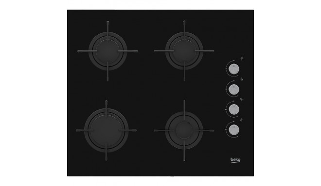 Beko HILG64120S must integreeritud 60 cm gaasipliit 4 tsooniga