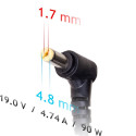 Akyga sülearvuti toiteadapter AK-ND-08 19V/4.74A 90W 4.8x1.7 mm HP toiteadapter/sisendmuundur siseru
