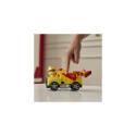 PAW Patrol Fire Rescue: Rubble Rescue Fire Dump Truck with Action Figure, Projectiles, and Toy Truck