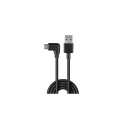 Lindy 1m USB 2.0 Type A to Right-Angled USB-C Cable