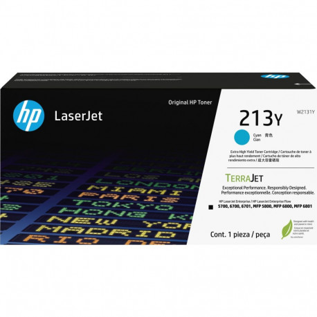 "HP Toner 213Y W2131Y Cyan bis zu 12.000 Seiten"