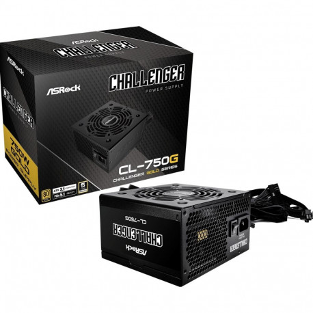 "750W ASRock Challenger Series CL-750G 750W ATX 80+ Gold black retail"