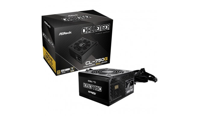 "750W ASRock Challenger Series CL-750G 750W ATX 80+ Gold black retail"