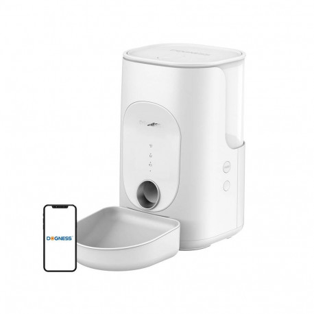 Dogness F16 WiFi 5G 4L nutikas toidujaotur plastkausiga (valge)