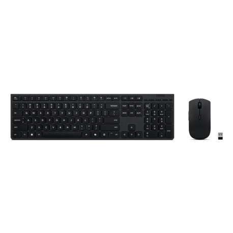 Lenovo Professional Wireless Rechargeable Combo Keyboard and Mouse | Keyboard and Mouse Set | Wirele