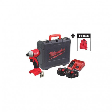 MILWAUKEE. IMPACT DRIVER. M18BLIDRCMC-402C + SLEEVELESS