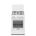Simfer | Cooker | 4403SERBB | Hob type Gas | Oven type Electric | White | Width 50 cm | Electronic i