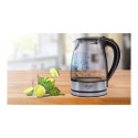 Adler | Kettle | AD 1225 | Standard | 2000 W | 1.7 L | Glass | 360° rotational base | Transparent/St