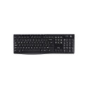 Logitech K270 Wireless Keyboard  Keyboard layout QWERTY  USB Mini reciever  Black