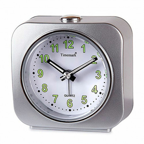 Alarm Clock Timemark Silver 9 x 9 x 4 cm Plastic