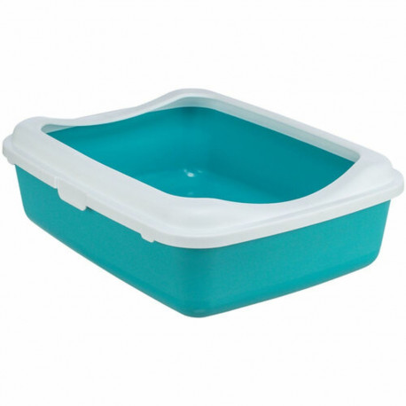Cat Litter Box Trixie Classic Blue White Plastic 37 × 15 × 47 cm