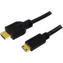 Logilink HDMI to Mini HDMI High Speed CH0021 HDMI Cable, Black, 1 m