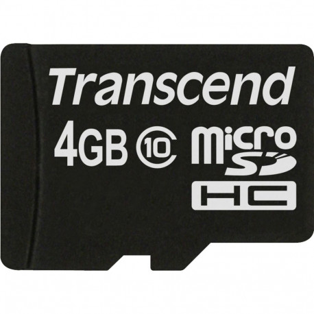 Transcend microSDHC 4GB Class 10 + SD-adapter