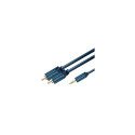 ClickTronic HQ OFC cable Jack 3,5mm - 2x CINCH RCA, M/M, 3m