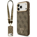 GUESS case for IPHONE 17 Pro Max compatible with MagSafe GUHMP17XP4G4TCSW (PU W/ Triangle Logo & Big