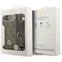 GUESS case for IPHONE 17 Air compatible with MagSafe GUHMP17MP4G4DCSW (PU W/ Strass Logo & Big Strap