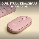 Logitech Pebble Mouse 2 M350s (pink, Bluetooth, for Windows/macOS/iPadOS/Android/ChromeOS/Linux)