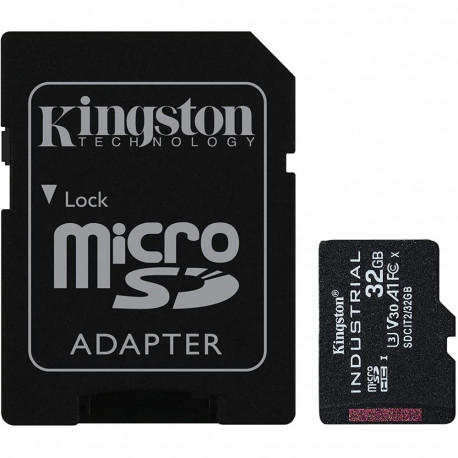 Tööstuslik microSDHC mälukaart 32GB UHS-I U3 Class 10 V30 A1, must
