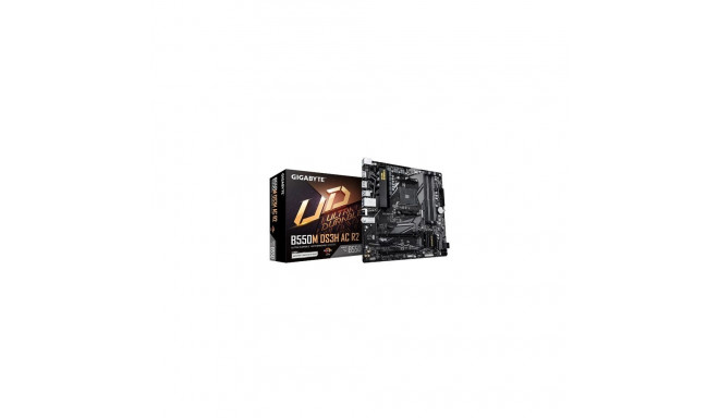 GIGABYTE B550M DS3H AC R2 emaplaat - AMD Ryzen 5000 protsessoritele, 5+3 faasi VRM, kuni 4733MHz DDR