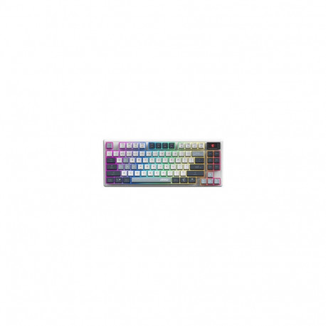 MSI klaviatuur FORGE GK600 TKL juhtmevaba mänguri USB + Bluetooth QWERTY UK inglise, sinine, valge