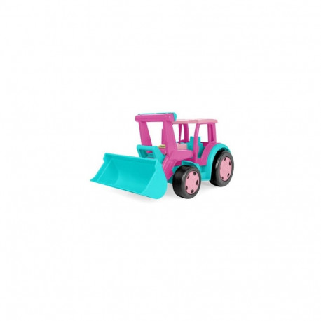 Gigant traktor ładowarka różowy
