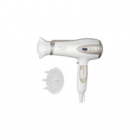 AD 2248 valge šampanja föön 2200W iooniline koos difuuseriga