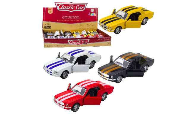 Klassikaline pull-back metallauto avatavate ustega 1:32 mix