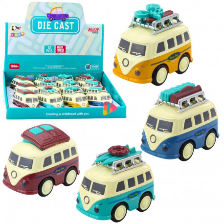 metallist mootoriga ja liikuvate pagasitega matkaauto mix